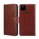 For Google Pixel 5A Crystal Texture Leather Phone Case(Brown)