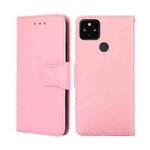 For Google Pixel 5 XL 5G / Pixel 4A 5G Crystal Texture Leather Phone Case(Pink)