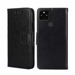 For Google Pixel 5 XL 5G / Pixel 4A 5G Crystal Texture Leather Phone Case(Black)
