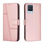 For OPPO Realme 8 / 8 Pro Stitching Calf Texture Buckle Leather Phone Case(Pink)