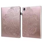 For OPPO Pad 11 inch Peacock Embossed Pattern TPU + PU Leather Tablet Case(Rose Gold)