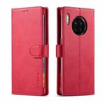 For Honor 50 Lite LC.IMEEKE Calf Texture Flip Leather Phone Case(Red)