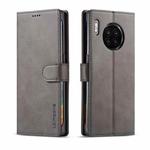 For Honor 50 Lite LC.IMEEKE Calf Texture Flip Leather Phone Case(Grey)