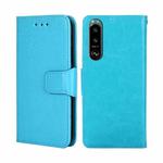 For Sony Xperia 5 III Crystal Texture Leather Phone Case(Light Blue)