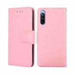 For Sony Xperia 10 III Crystal Texture Leather Phone Case(Pink)