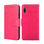 For Sony Xperia ACE II Crystal Texture Leather Phone Case(Rose Red)