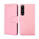 For Sony Xperia 1 III Crystal Texture Leather Phone Case(Pink)