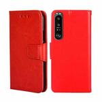 For Sony Xperia 1 III Crystal Texture Leather Phone Case(Red)