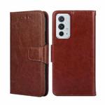 For OnePlus 9RT 5G Crystal Texture Leather Phone Case(Brown)