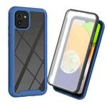 For Samsung Galaxy A03 166mm Starry Sky Solid Color Series PC + TPU Phone Case with PET Film(Royal Blue)