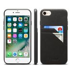 For iPhone 7 / 8 Denior V1 Luxury Car Cowhide Leather Protective Case with Double Card Slots(Black)