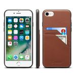 For iPhone 7 / 8 Denior V1 Luxury Car Cowhide Leather Protective Case with Double Card Slots(Brown)