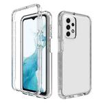 For Samsung Galaxy A23 4G Transparency Two-color Gradient PC + TPU Phone Case(Transparent)