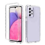 For Samsung Galaxy A33 5G Transparency Two-color Gradient PC + TPU Phone Case(Transparent)