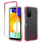 For Samsung Galaxy A03s 165.8mm US Version Transparency Two-color Gradient PC + TPU Phone Case(Red)