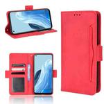 For OPPO Reno7 5G / Find X5 Lite Skin Feel Calf Pattern Leather Phone Case(Red)