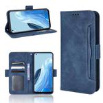 For OPPO Reno7 5G / Find X5 Lite Skin Feel Calf Pattern Leather Phone Case(Blue)