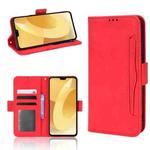 For vivo S12 / V23 5G Skin Feel Calf Pattern Leather Phone Case(Red)