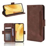 For vivo S12 / V23 5G Skin Feel Calf Pattern Leather Phone Case(Brown)