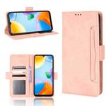 For Xiaomi Redmi 10C Skin Feel Calf Pattern Leather Phone Case(Pink)