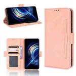 For Xiaomi Redmi K40S Skin Feel Calf Pattern Leather Phone Case(Pink)