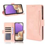 For Samsung Galaxy A13 4G Skin Feel Calf Pattern Leather Phone Case(Pink)