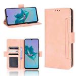 For ZTE Blade A72 Skin Feel Calf Pattern Leather Phone Case(Pink)