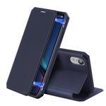 For iPhone XR DUX DUCIS Skin X Series PU + TPU Horizontal Flip Leather Case with Holder & Card Slot(Blue)