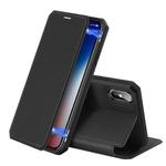 For iPhone XS Max DUX DUCIS Skin X Series PU + TPU Horizontal Flip Leather Case with Holder & Card Slot(Black)