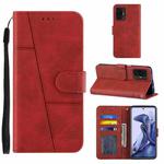 For Xiaomi 11T / 11T Pro Stitching Calf Texture Buckle Leather Phone Case(Red)