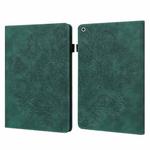 Peacock Embossed Pattern TPU + PU Leather Smart Tablet Case with Sleep / Wake-up For iPad 10.2 2019 / Pro 10.5 inch(Green)