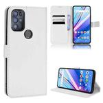 For BLU G91 Pro Diamond Texture Leather Phone Case(White)