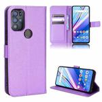 For BLU G91 Pro Diamond Texture Leather Phone Case(Purple)