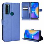 For TCL 20 SE Diamond Texture Leather Phone Case(Blue)