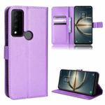 For TCL 30 XE 5G / 30 V 5G Diamond Texture Leather Phone Case(Purple)