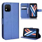 For Wiko Y52 Diamond Texture Leather Phone Case(Blue)