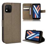 For Wiko Y52 Diamond Texture Leather Phone Case(Brown)