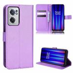 For OnePlus Nord CE 2 5G Diamond Texture Leather Phone Case(Purple)