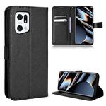 For OPPO Find X5 Pro Diamond Texture Leather Phone Case(Black)