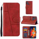 For Motorola Moto G50 Stitching Calf Texture Buckle Leather Phone Case(Red)