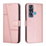 For Tecno Pova Neo Stitching Calf Texture Buckle Leather Phone Case(Pink)