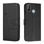 For Tecno Spark Go 2020 / Spark 6 Go Stitching Calf Texture Buckle Leather Phone Case(Black)