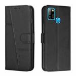 For Infinix Hot 10 Lite / Smart 5 2020 Stitching Calf Texture Buckle Leather Phone Case(Black)