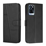 For Infinix Note 10 Pro Stitching Calf Texture Buckle Leather Phone Case(Black)