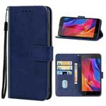 Leather Phone Case For Infinix Hot 4(Blue)