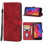Leather Phone Case For Infinix Hot 4(Red)
