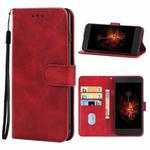 Leather Phone Case For Infinix Hot 5(Red)
