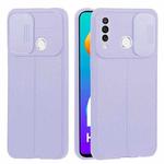 For Huawei P30 Lite Litchi Texture Sliding Camshield TPU Phone Case(Light Purple)