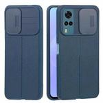For vivo Y31 2021 / Y20i / Y20s / Y11s / Y12s Litchi Texture Sliding Camshield TPU Phone Case(Blue)