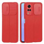 For vivo Y31 2021 / Y20i / Y20s / Y11s / Y12s Litchi Texture Sliding Camshield TPU Phone Case(Red)